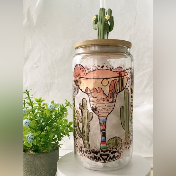 Other - Desert Margarita Glass Can Tumbler
